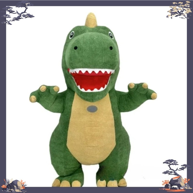 Inflatable Dinosaur Costume Adult - Giant Inflatable Green Dinosaur Mascot Costume