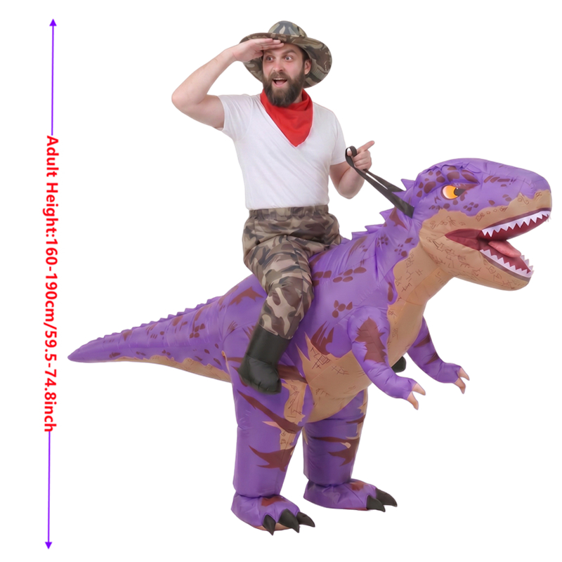 Funny Camo purple T-Rex Inflat - Costumes recension och pris