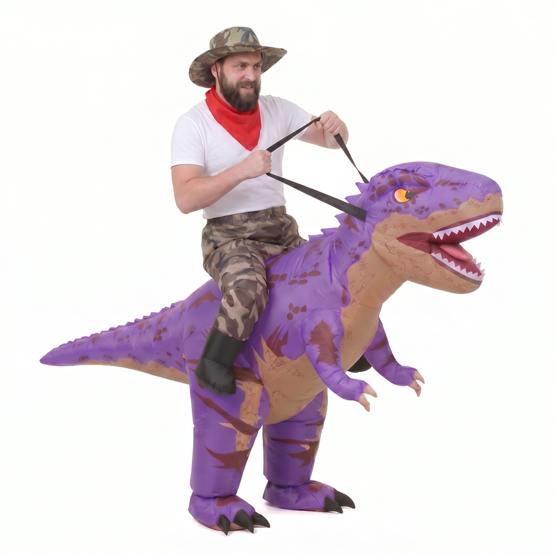 Funny Camo purple T-Rex Inflat - Costumes recension och pris