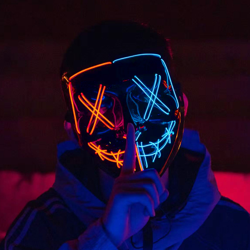 Wireless Neon Luminous Purge M - Led Purge Mask Halloween recension och pris