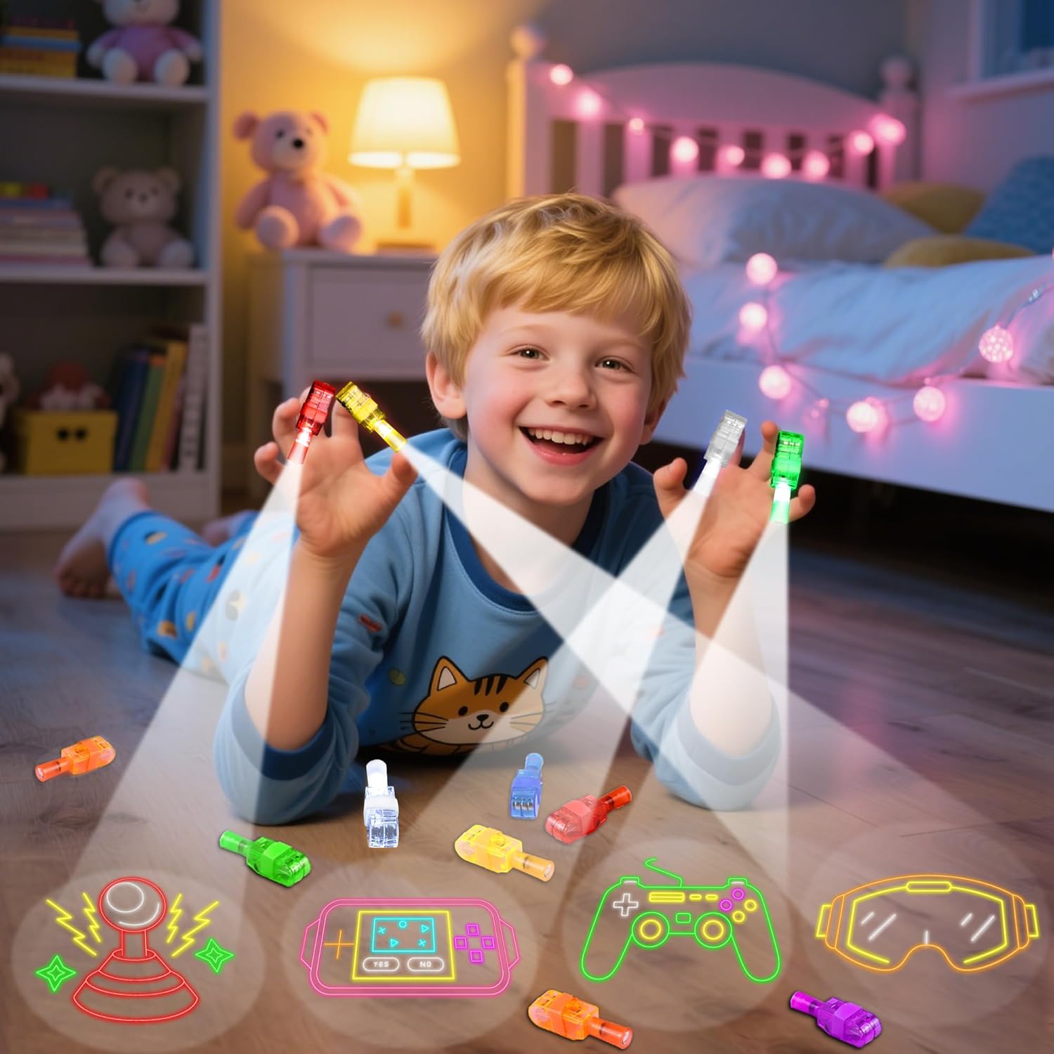36pcs LED Finger Lights Video  - Glow In The Dark Party Glasses recension och pris