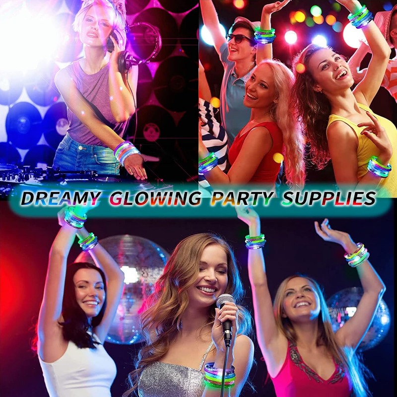 1-100PCS Halloween LED Acrylic - Glow In The Dark Party Glasses recension och pris