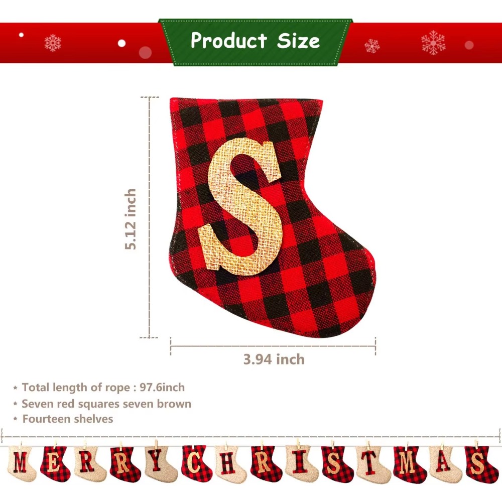 Sock-shaped Christmas Hanging  - Party Supplies recension och pris